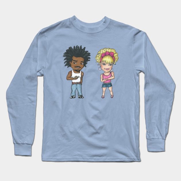 Joy and Crabman Long Sleeve T-Shirt by LivStark